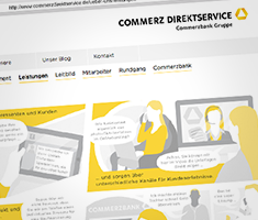 Recruiting-Strategie und Website für Commerz Direktservice